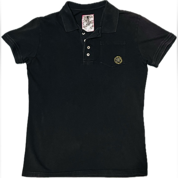 Morphine Generation Medium Polo Shirt Skull on Back 19.5” Pit to Pit - Picture 1 of 2